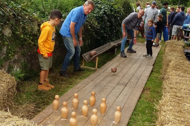 There will be traditional skittles at the Peter Tavy Village Fayre