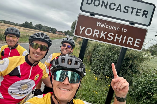 The LEJog 4 Lizzi team reach Doncaster