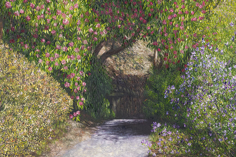 Another of Clare Law's paintings of Cotehele