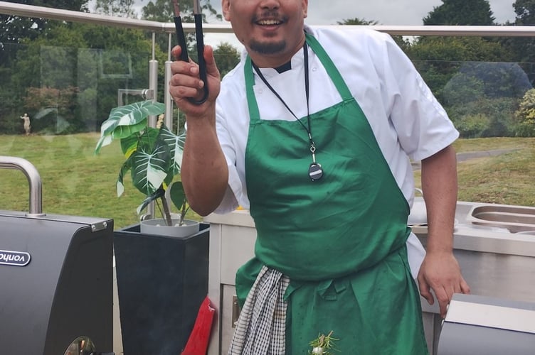 The chef did a fabulous job at the summer barbecue at the Moorland Garden Nursing Home