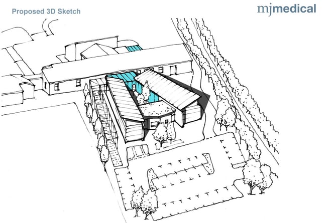 The proposed extension to Callington Health Centre