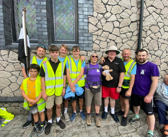 Calstock freemasons complete epic charity hike across county