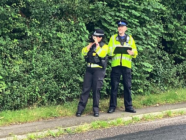 Police speed patrol in Lifton