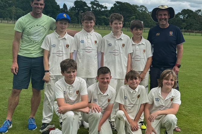 Tavistock Cricket Club U13 Hawks celebrate their season.