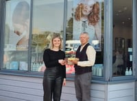 Yelverton shop presented with Harrowbeer 1940s Day trophy