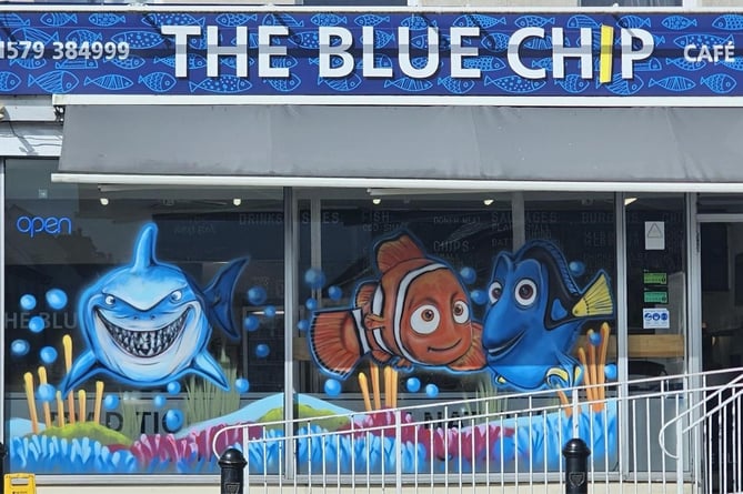 The Blue Chip fish and chip shop won 'best shop window'