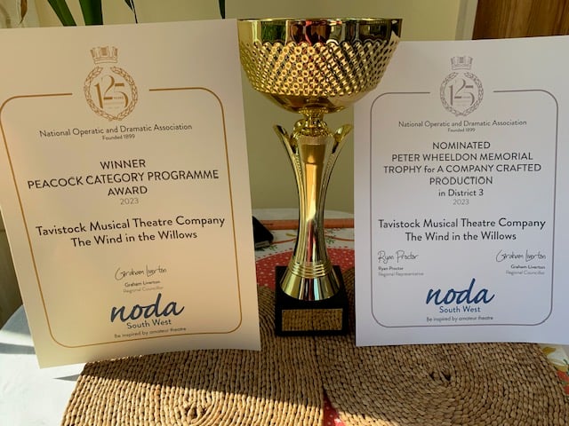 The company's NODA trophies and certificates