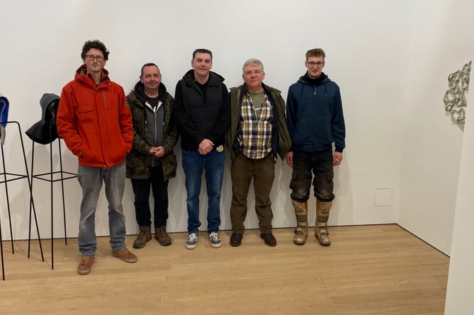 The team of metal detectorists at the Royal Albert Memorial Museum & Art Gallery where they met with the Finds Liaison Officer. (Picture: Clive Hammett).