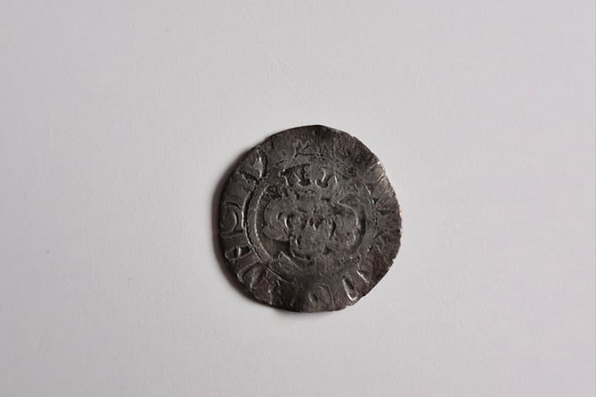 A final coin found by Jim Luxton on the second visit to the site, when they returned to check the site again. (Picture: Jim Luxton). 