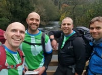 Friends' charity trek for dad