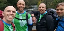 Friends' charity trek for dad