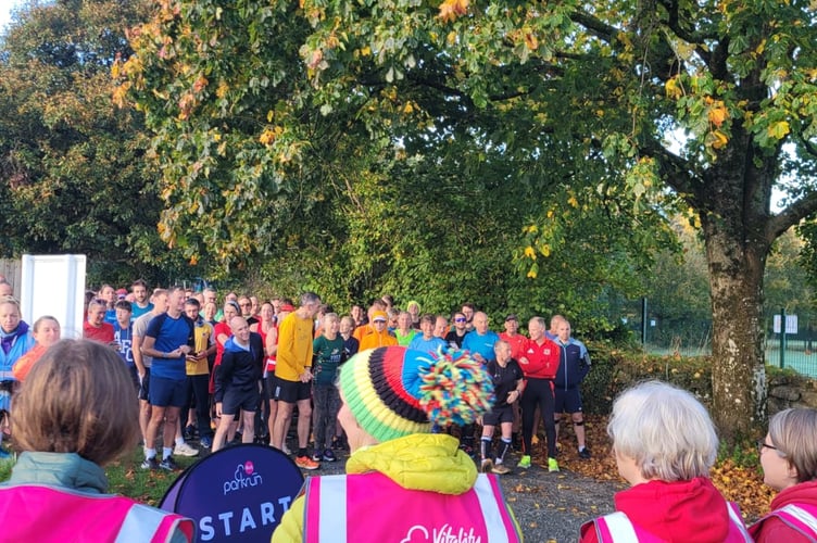 Simmons Park in Okehampton hosts the first town park run.