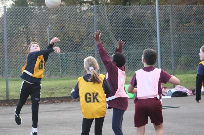 Aiming high at the Tavistock area schools netball tournament