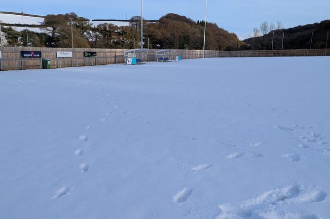 Okehampton Argyle snowed under