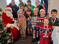 Okehampton Primary's Santa Run sees 150 brave chill 