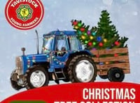 Tavistock Young Farmers collecting Christmas trees