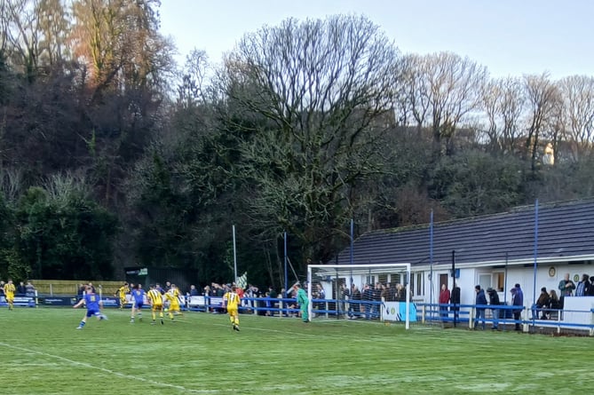 Okehampton Argyle attack in the first half