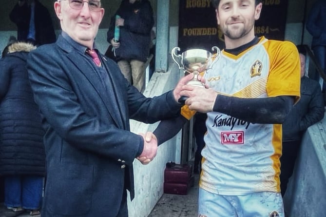 Crediton RFC win the Frank Webb Cup against Okehampton