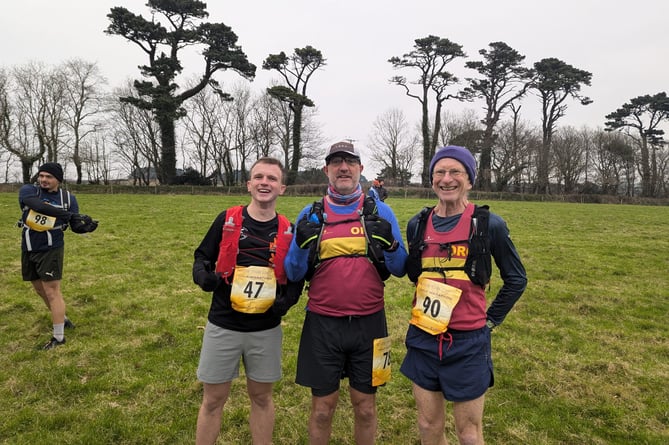 Okehampton Running Club Race the Light half marathon runners.