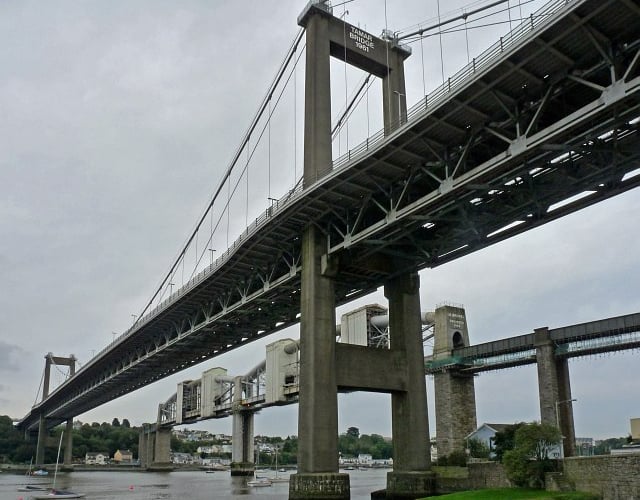 General view of the Tamar Bridge