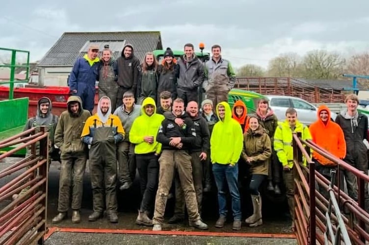 Tavistock Young Farmers prepare for their dung sale