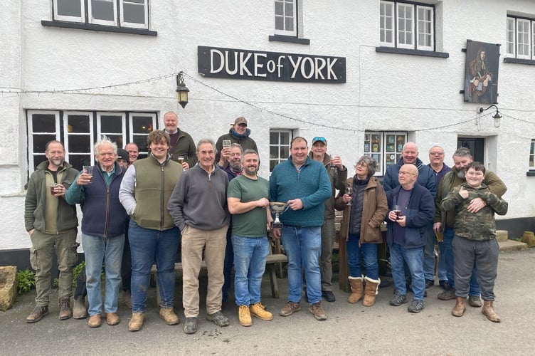 Hatherleigh Shooting Club at their February meeting