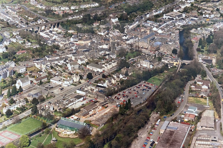 Can you help solve the mystery of when this bird's eye photo of Tavistock dates from? It was discovered by Tavistock resident Chris Hill as he prepares to move house. 