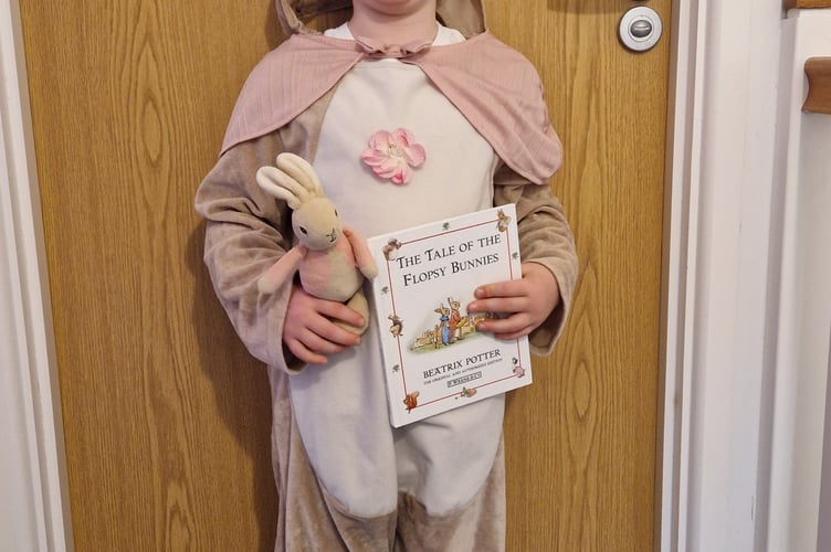 Harriet Dymond, five, was a Flopsy Bunny. Harriet goes to South Tawton Primary School.