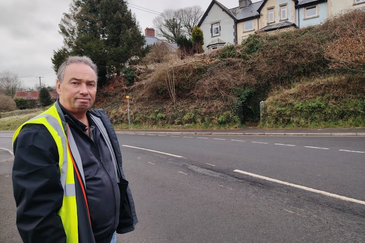 Mr Pothole David Newcombe is policing the mending of nuisance potholes plaguing Tavistock drivers.