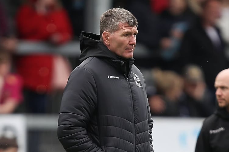 Exeter Chiefs Director of Rugby Rob Baxter is expecting to see a reaction from his side at Bristol Bears tomorrow